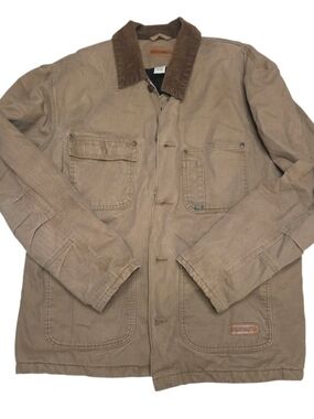 Men's Tan Workwear Jacket with Corduroy Collar Wolverine